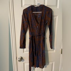 Trina Turk silk wrap dress with slip